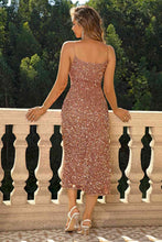 Load image into Gallery viewer, Spaghetti Strap Slit Midi Dress - hc
