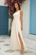 Load image into Gallery viewer, One-Shoulder Split Maxi Dress - hc
