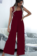 Load image into Gallery viewer, Square Neck Sleeveless Pocket Jumpsuit
