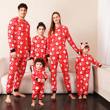 Load image into Gallery viewer, Santa Print Hooded Jumpsuit - pjs
