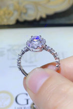Load image into Gallery viewer, 2 Carat Moissanite 925 Sterling Silver Halo Ring
