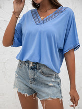 Load image into Gallery viewer, V-Neck Short Sleeve Blouse
