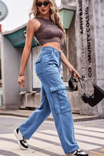 Load image into Gallery viewer, Buttoned High Waist Loose Fit Jeans
