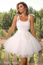 Load image into Gallery viewer, Tie-Shoulder Mesh Dress - hc

