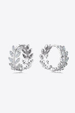 Load image into Gallery viewer, Moissanite Leaf 925 Sterling Silver Earrings
