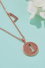 Load image into Gallery viewer, Moissanite K to T Pendant Necklace
