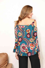 Load image into Gallery viewer, Sew In Love Full Size Floral Cold Shoulder Blouse
