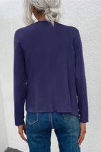 Load image into Gallery viewer, Open Front Zipper Pocket Cardigan
