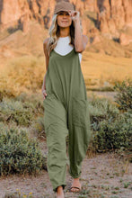 Load image into Gallery viewer, Double Take  V-Neck Sleeveless Jumpsuit with Pocket
