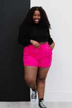 Load image into Gallery viewer, Zenana Just Chillin&#39; Full Size Run Sweat Shorts in Pink
