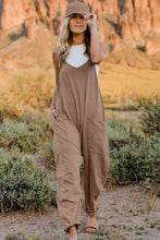 Load image into Gallery viewer, Double Take  V-Neck Sleeveless Jumpsuit with Pocket
