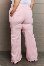 Load image into Gallery viewer, RISEN Raelene Full Size High Waist Wide Leg Jeans in Light Pink
