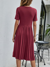 Load image into Gallery viewer, Button Detail Tee Dress with Pockets

