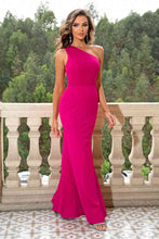 Load image into Gallery viewer, One-Shoulder Sleeveless Maxi Dress - hc
