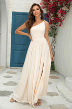 Load image into Gallery viewer, One-Shoulder Split Maxi Dress - hc
