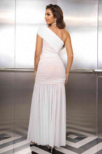 Load image into Gallery viewer, One-Shoulder Ruched Maxi Dress - hc
