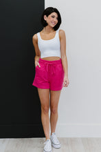 Load image into Gallery viewer, Zenana Just Chillin&#39; Full Size Run Sweat Shorts in Pink
