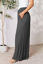 Load image into Gallery viewer, Double Take Full Size Smocked Wide Waistband Wide Leg Pants
