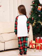 Load image into Gallery viewer, Reindeer Graphic Top and Plaid Pants Set - pjs
