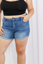 Load image into Gallery viewer, Kancan Full Size High Rise Medium Stone Wash Denim Shorts
