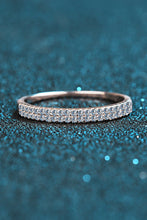 Load image into Gallery viewer, Moissanite 925 Sterling Silver Half-Eternity Ring
