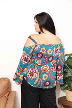 Load image into Gallery viewer, Sew In Love Full Size Floral Cold Shoulder Blouse
