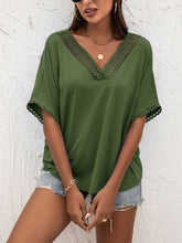 Load image into Gallery viewer, V-Neck Short Sleeve Blouse
