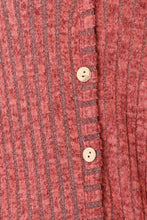 Load image into Gallery viewer, Double Take Ribbed Button-Up Cardigan with Pockets
