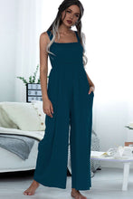 Load image into Gallery viewer, Square Neck Sleeveless Pocket Jumpsuit
