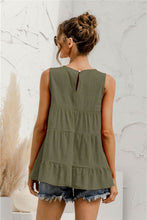 Load image into Gallery viewer, Round Neck Tiered Tank
