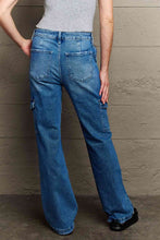 Load image into Gallery viewer, Kancan Holly High Waisted Cargo Flare Jeans
