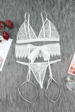 Load image into Gallery viewer, Lace Lingerie Three-Piece Set
