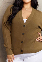 Load image into Gallery viewer, Zenana Kiss Me Tonight Full Size Button Down Cardigan in Olive
