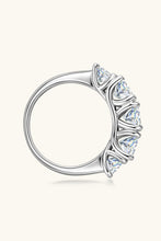 Load image into Gallery viewer, 1 Carat Moissanite 925 Sterling Silver Half-Eternity Ring
