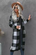 Load image into Gallery viewer, Buffalo Plaid Duster Cardigan
