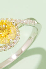Load image into Gallery viewer, 1 Carat Moissanite Contrast 925 Sterling Silver Ring
