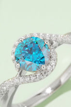 Load image into Gallery viewer, 1 Carat Moissanite Contrast 925 Sterling Silver Ring
