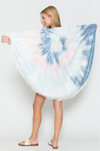 Load image into Gallery viewer, Justin Taylor Dreamland Tie Dye Round Beach Towel
