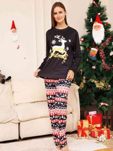 Load image into Gallery viewer, Full Size MERRY CHRISTMAS Graphic Top and Pants Set -pjs
