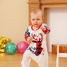 Load image into Gallery viewer, Baby MERRY XMAS Reindeer Graphic Jumpsuit - pjs
