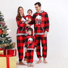 Load image into Gallery viewer, DADDY BEAR Graphic Hoodie and Plaid Pants Set - Christmas bear
