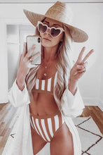 Load image into Gallery viewer, Striped Tank High Waist Bikini
