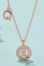 Load image into Gallery viewer, Moissanite K to T Pendant Necklace
