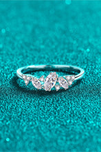 Load image into Gallery viewer, Moissanite Rhodium-Plated Ring

