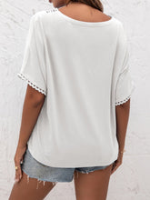 Load image into Gallery viewer, V-Neck Short Sleeve Blouse
