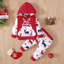 Load image into Gallery viewer, MERRY CHRISTMAS Hoodie and Pants Set - pjs
