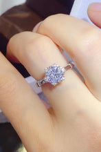 Load image into Gallery viewer, 1 Carat Moissanite 925 Sterling Silver Ring
