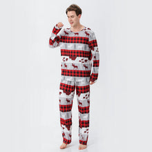 Load image into Gallery viewer, Men Reindeer &amp; Plaid Top and Pants Set - pjs
