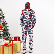 Load image into Gallery viewer, Men Printed Hooded Jumpsuit - pjs
