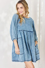 Load image into Gallery viewer, HEYSON Full Size Oversized Denim Babydoll Dress
